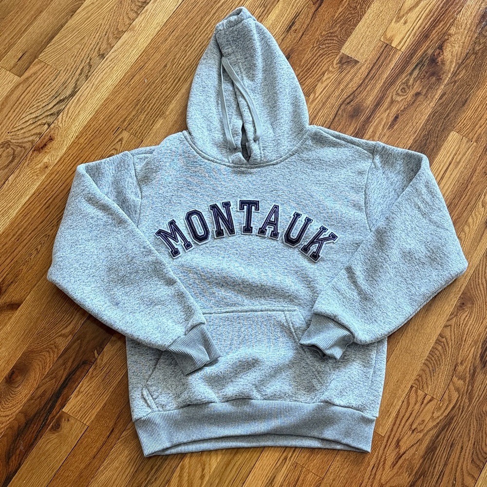 Gray Montauk Hoodie Sweater